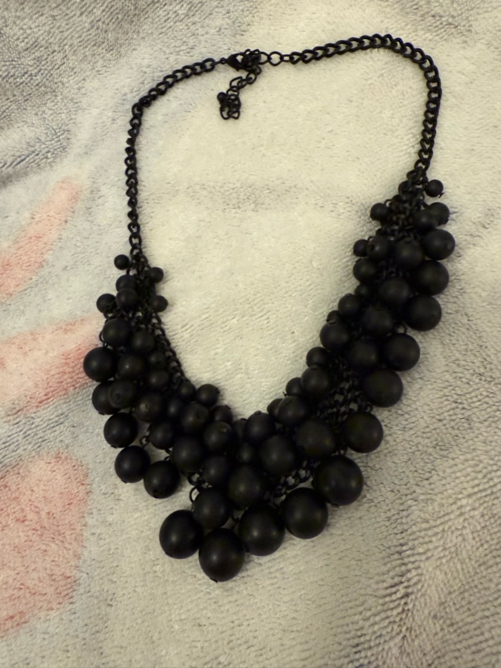 Black beaded necklace